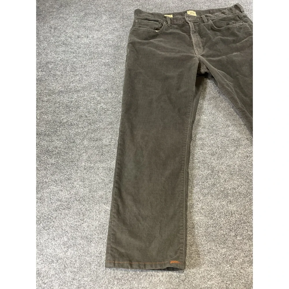 J Crew 770 Straight Fit Corduroy Pants Mens 35x32 Brown Cotton Corduroy Casual F